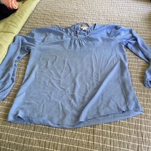 J by J Crew blouse with keyhole and tie detail on the back